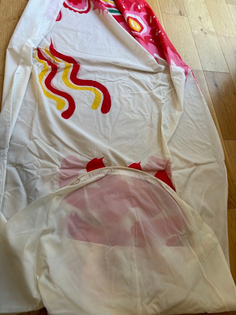 希少　鯉のぼり　赤8m　ユニチカナイロン　祝　日の出　鯉織　飛龍印