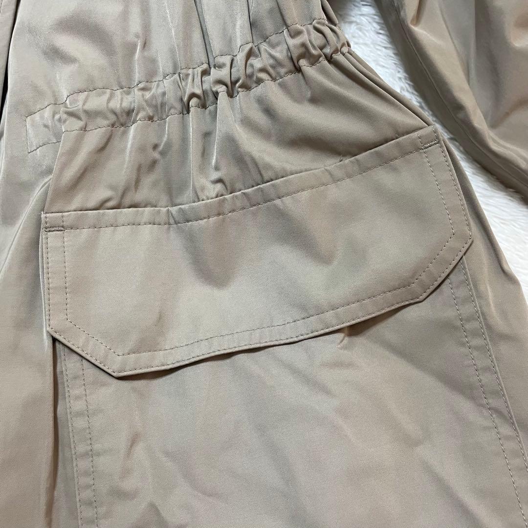 美品 theory luxe モッズコート キルティングライナー フード 38