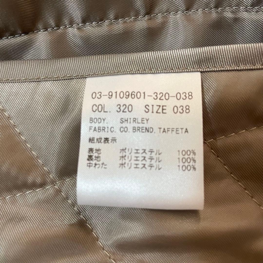 美品 theory luxe モッズコート キルティングライナー フード 38