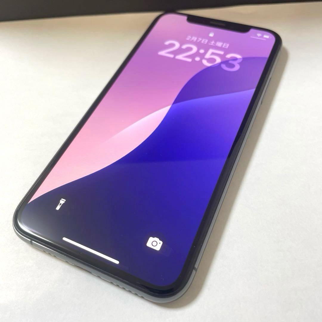 【F】Apple iPhone Xs 256GB ブラック 本体 256GB