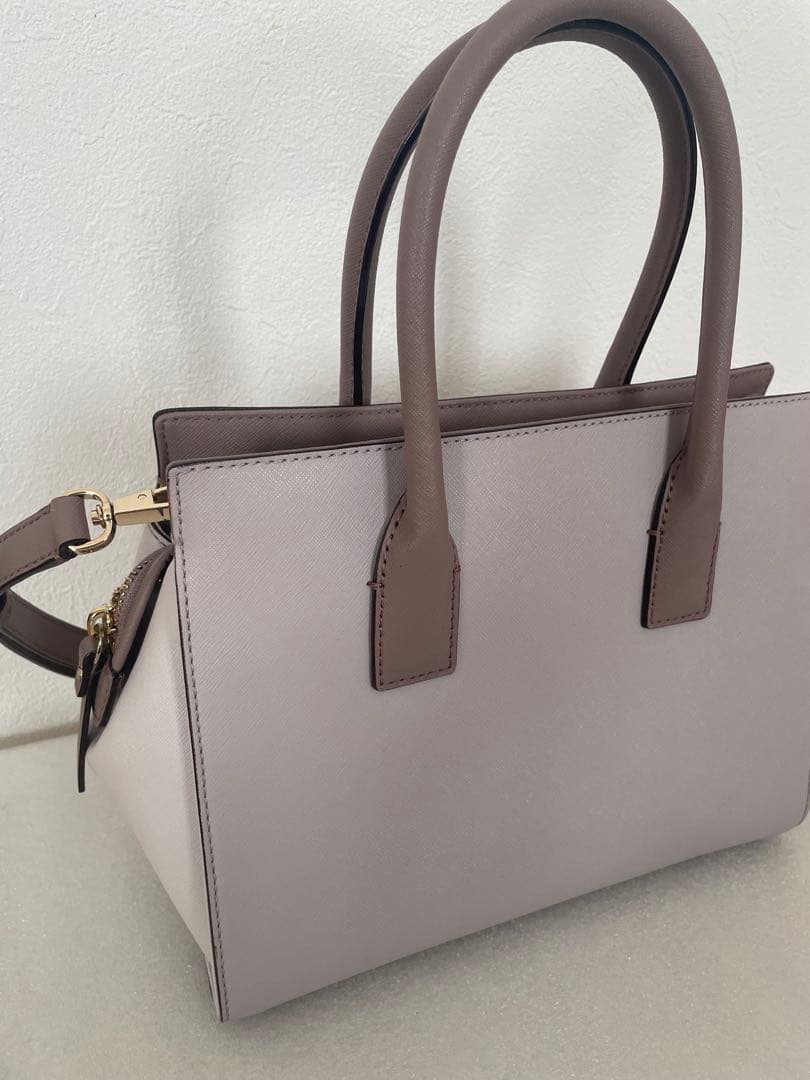kate spade ハンドバッグ &ショルダー　ブラウン/ベージュ　牛革製