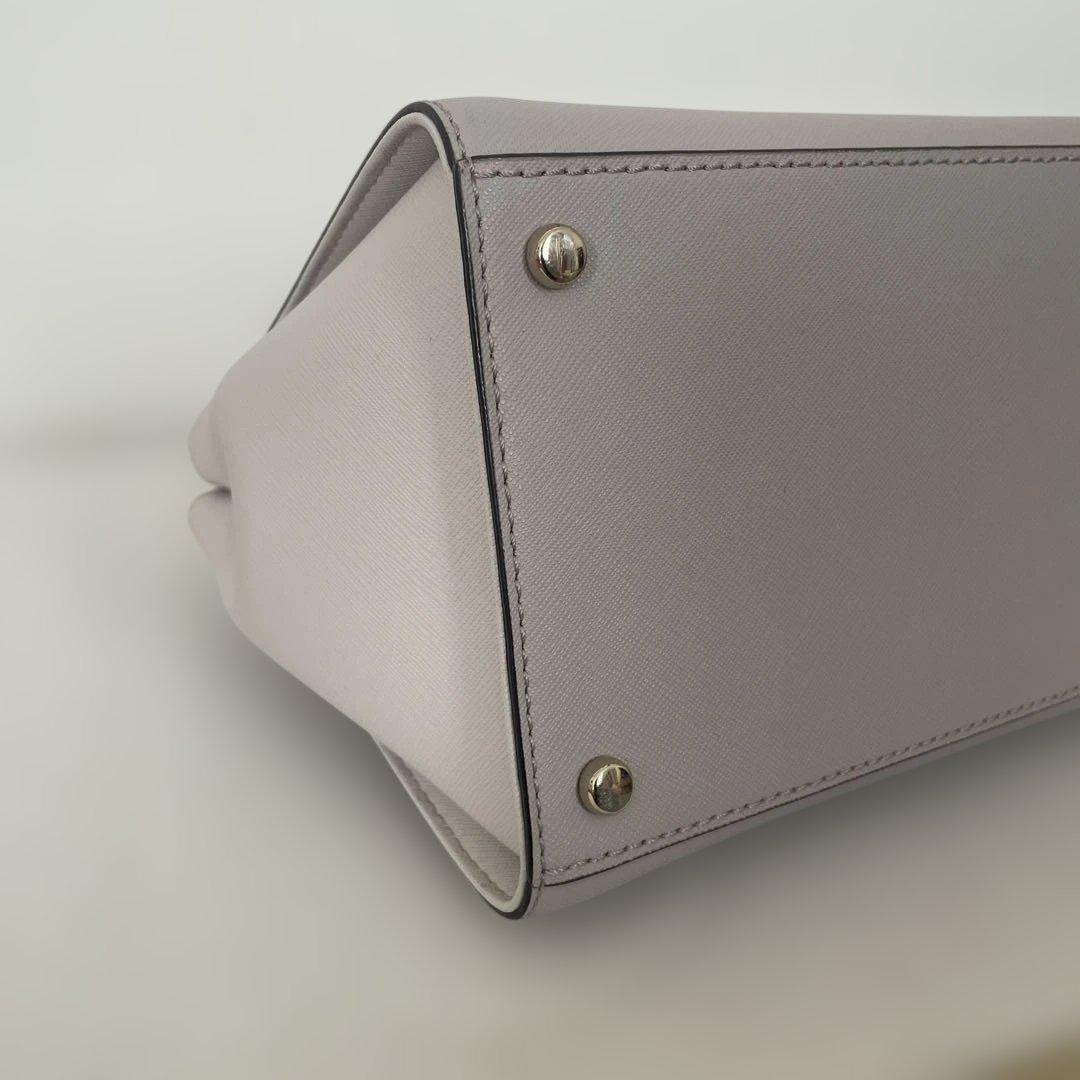 kate spade ハンドバッグ &ショルダー　ブラウン/ベージュ　牛革製