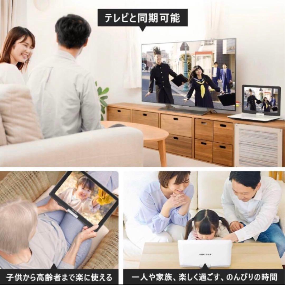 ポータブルdvdプレーヤー 17.9型 液晶 15.6インチ大画面 折りたたみ