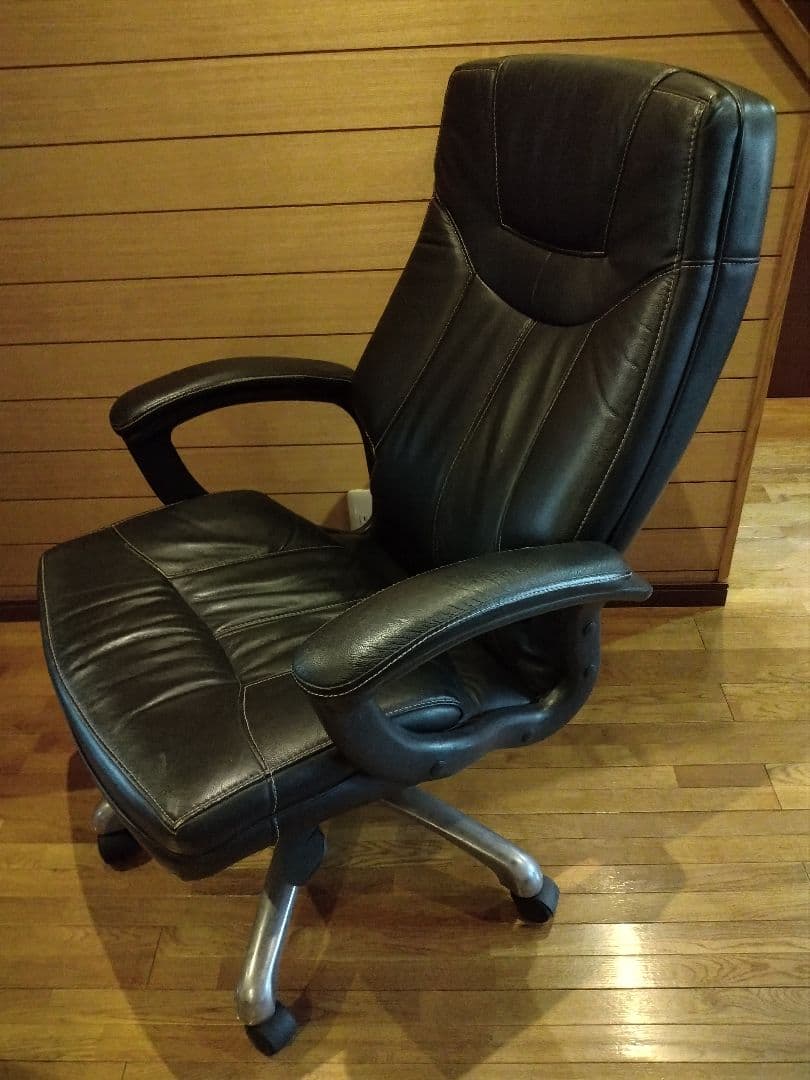 直引取割引可【美品】イトーキ製 牛革デスクチェア 発送元埼玉県