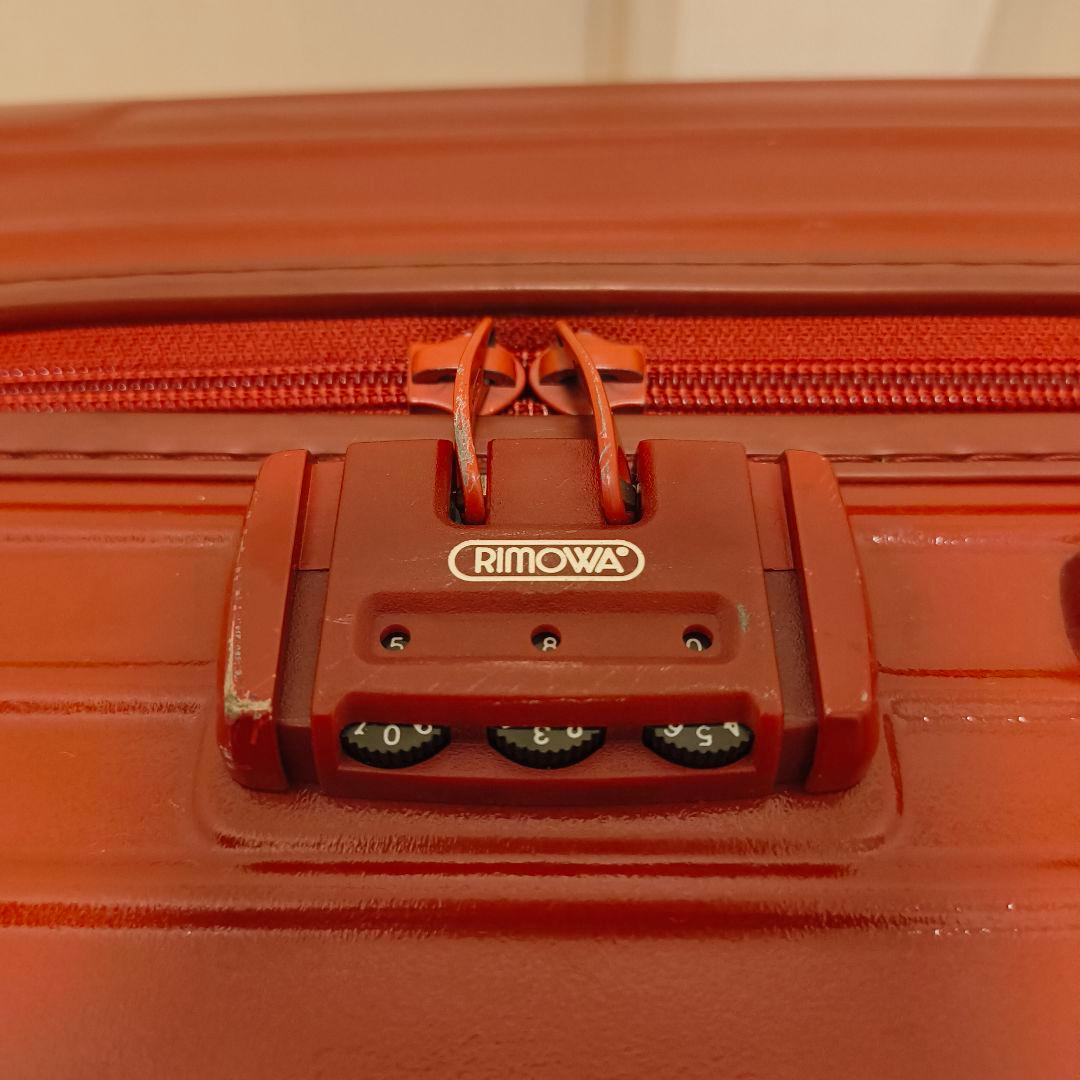 廃盤品 希少 RIMOWA 63L 2輪 855.63 キャリーケース レッド