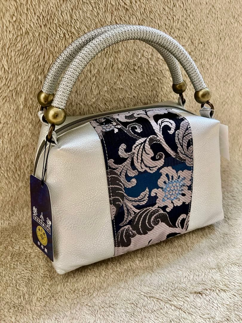 和装バッグ　博多織 花柄　未使用