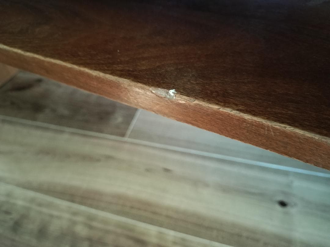 あや　レア 中棚付き ウォールナット 無垢 ローテーブル 板厚20mm