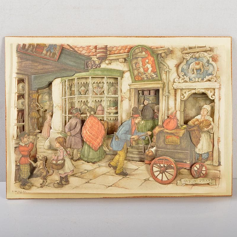 アントンペック作　シャドーボックス　3Dアート　額装　5点　M　R6576B