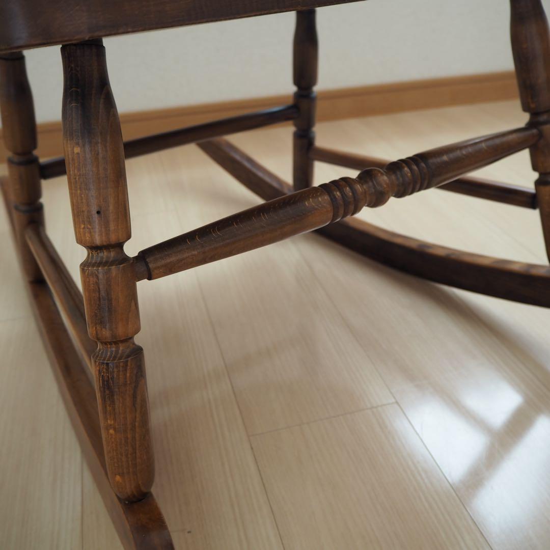 ロッキングチェア ヒダダイネット 飛騨家具 ウィンザーチェア レトロ 木製 椅子