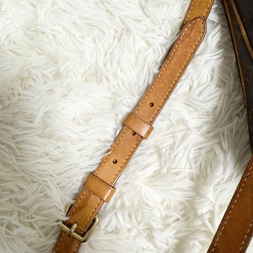 美品✨ルイヴィトン オデオン PM モノグラム ショルダーバッグ サコッシュ 茶