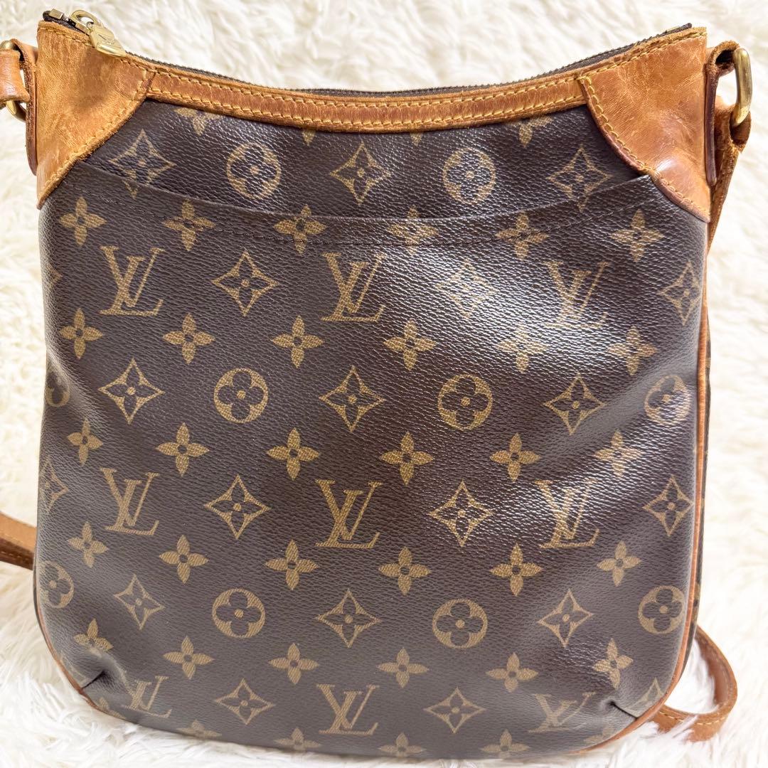美品✨ルイヴィトン オデオン PM モノグラム ショルダーバッグ サコッシュ 茶