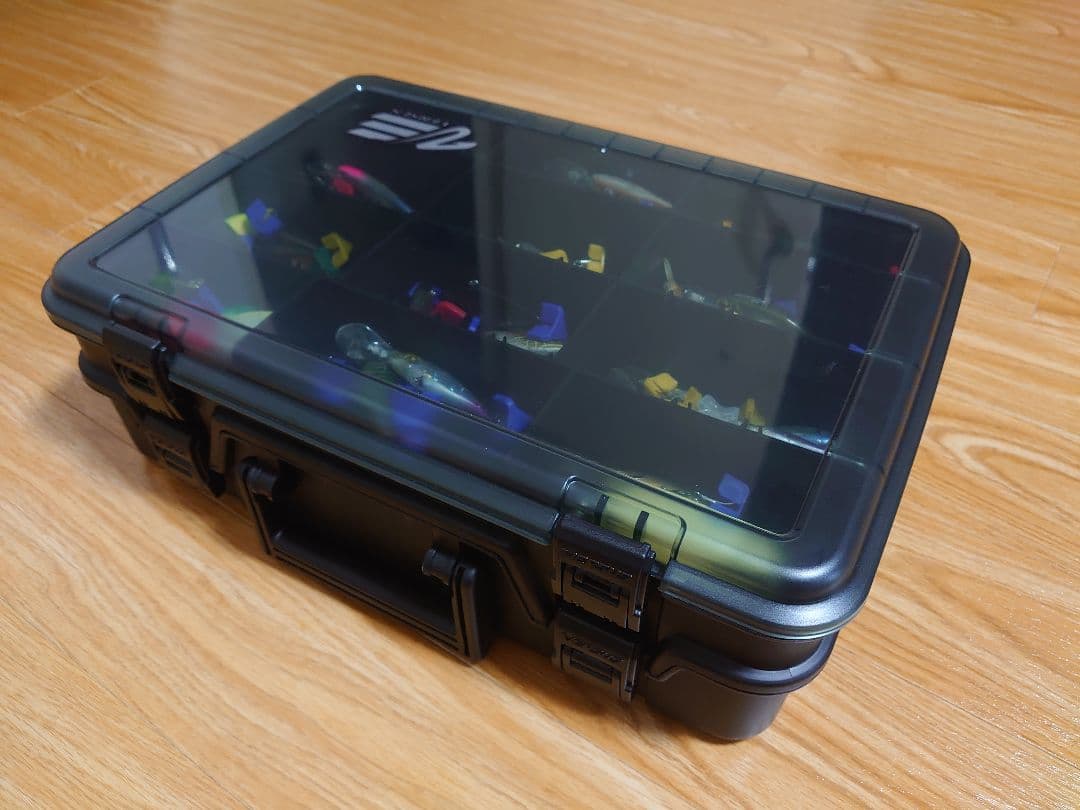 バス用ルアー大量、メイホウタックルボックス(上下二段)付き