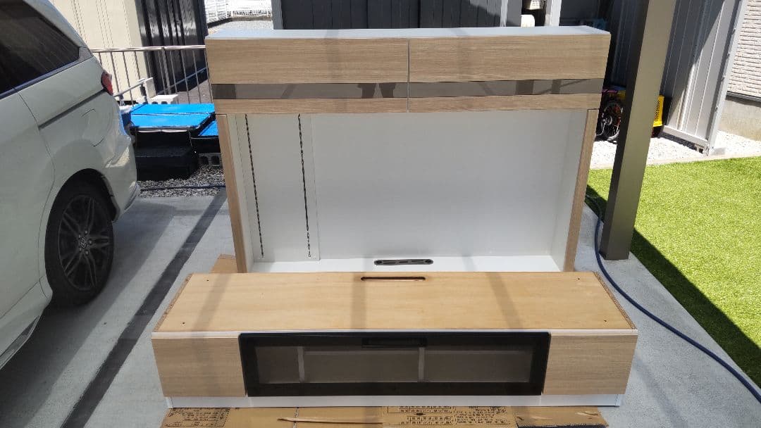 テレビボード・ホワイト✕ベージュ美品