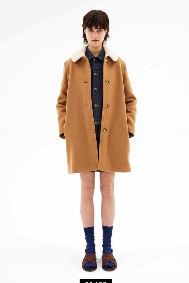 a.p.c.＿アーペーセー＿ボア襟ウールコート_Doll Coat_入学式卒業式