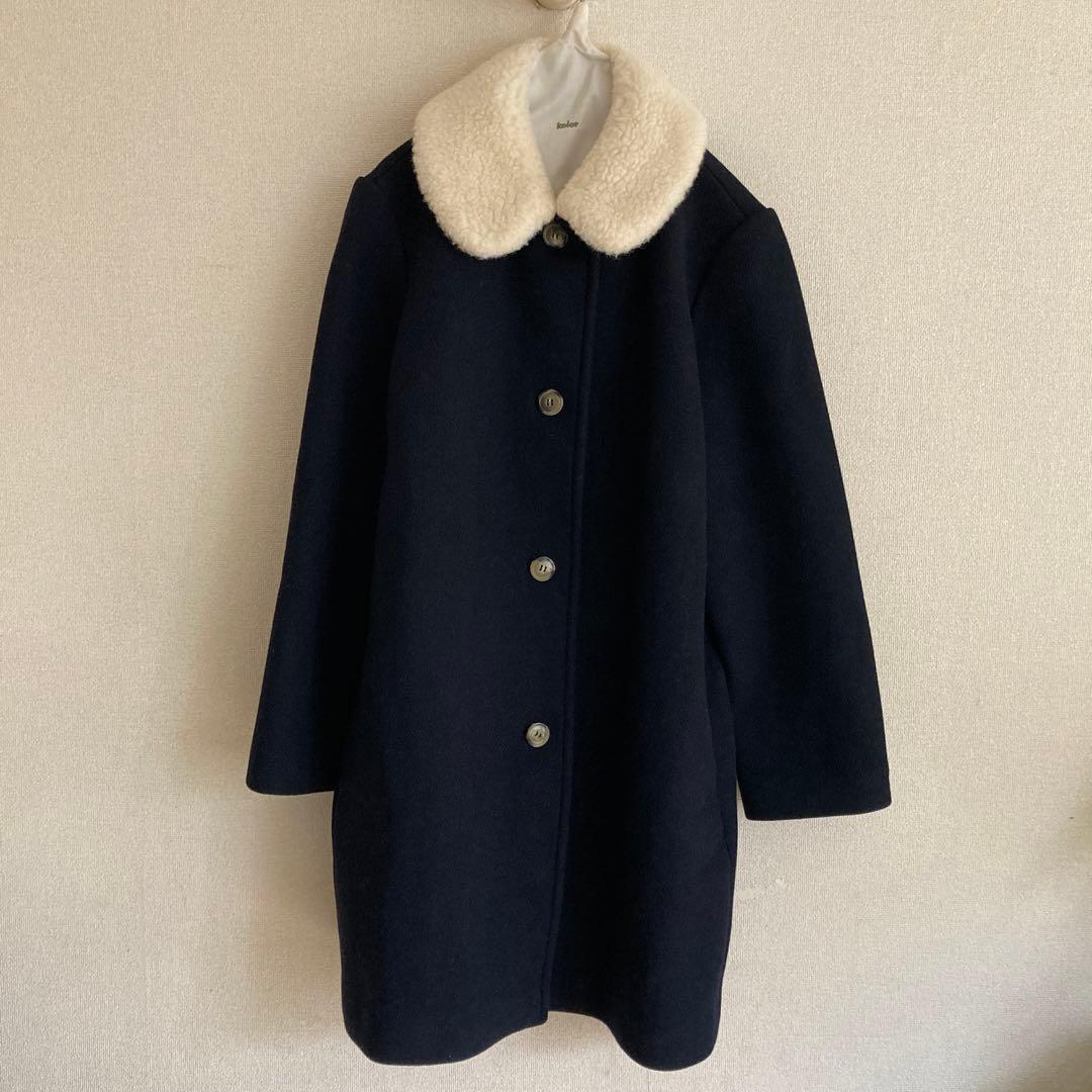 a.p.c.＿アーペーセー＿ボア襟ウールコート_Doll Coat_入学式卒業式