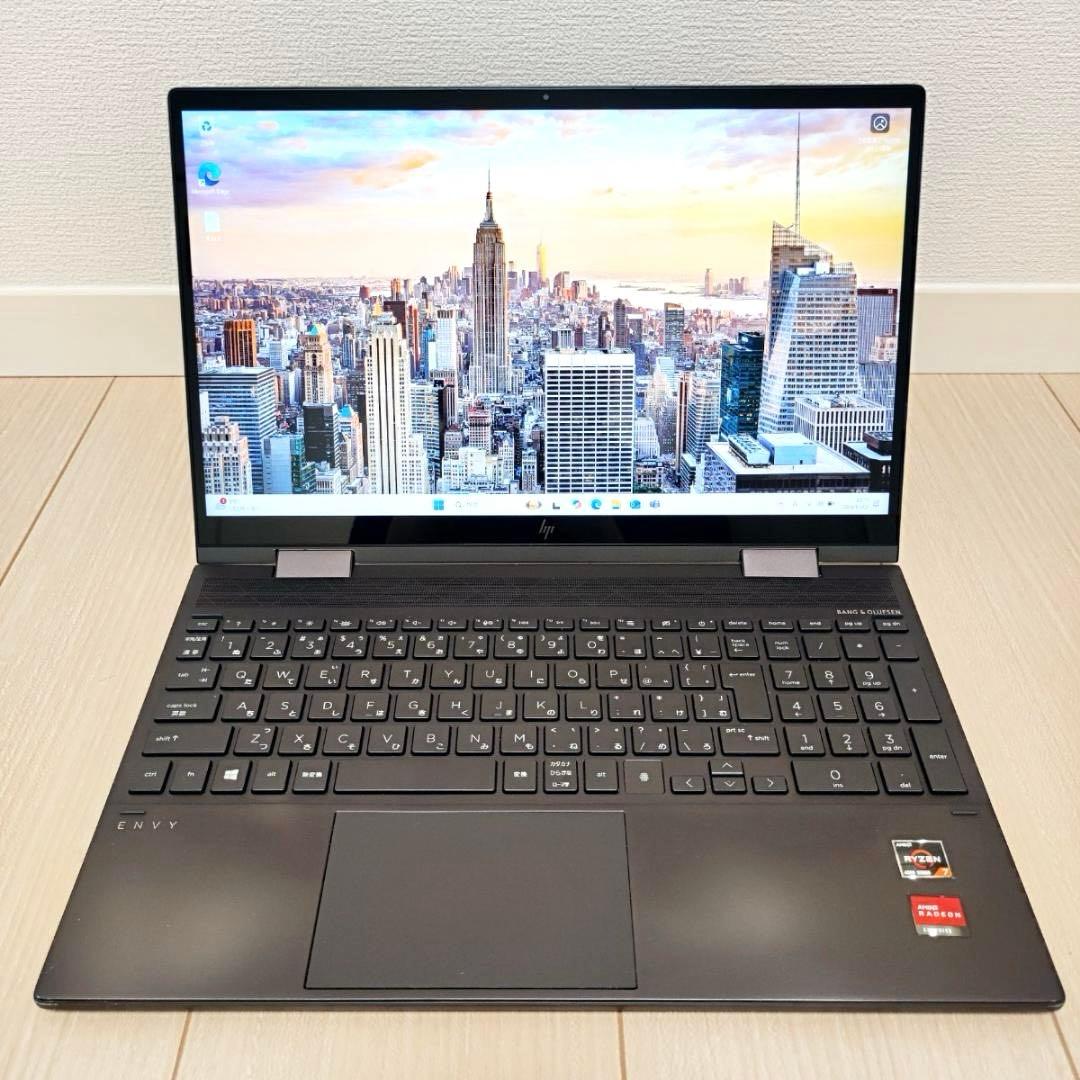 【極美品】オフィス HP ENVY ノートパソコン 黒 15-ee0020au