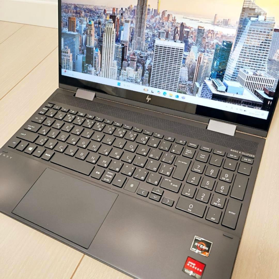 【極美品】オフィス HP ENVY ノートパソコン 黒 15-ee0020au
