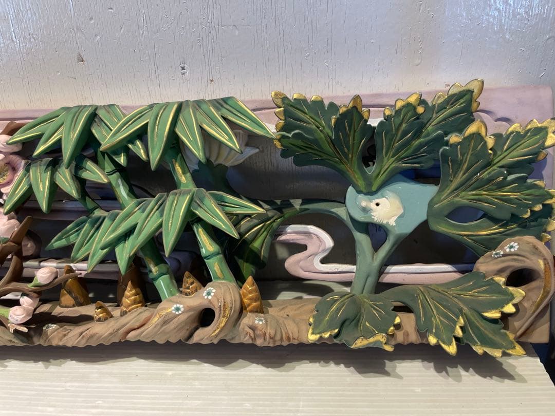 欄間　アート　美術品　伝統工芸　ハンドメイド　オブジェ