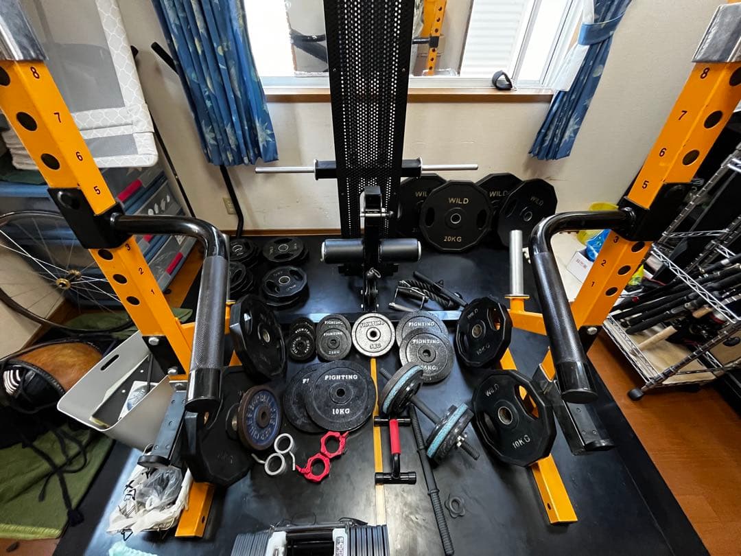 パワーテック　ハーフラック　ラットオプション オリンピックシャフト　他多数