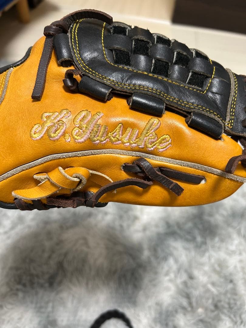 ローリングス　軟式グローブ オレンジ/黒　オーダー品