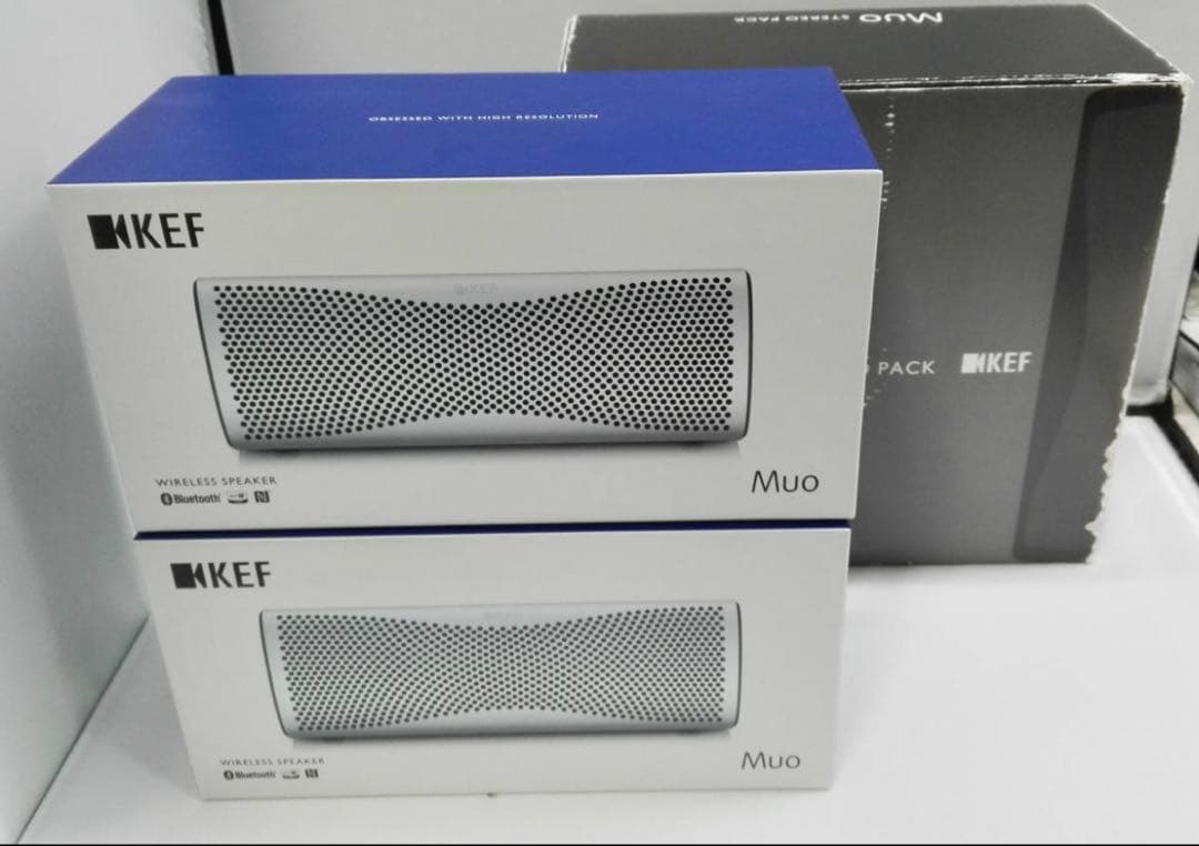 KEF Muo ワイヤレススピーカー シルバー ペア