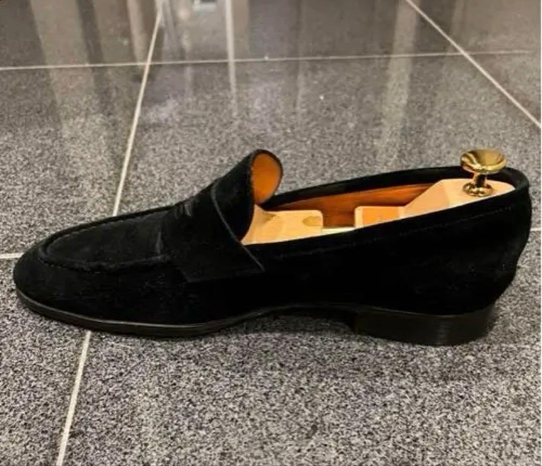 サントーニ　スエード モカシン シューズ　　26センチ　美品