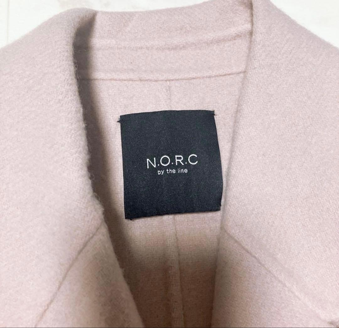 NORC ノーク　ウールリバーコート　ベルト　ベージュ　サイズ1