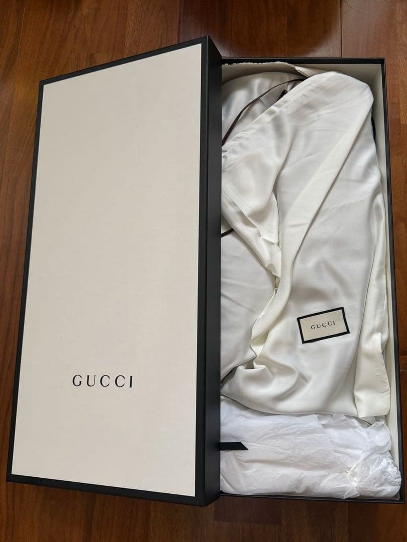 【美品】GUCCI　GG総柄ロングヒールブーツ