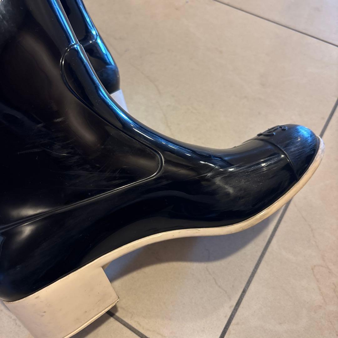 CHANEL シャネル　カメリア　レインブーツ
