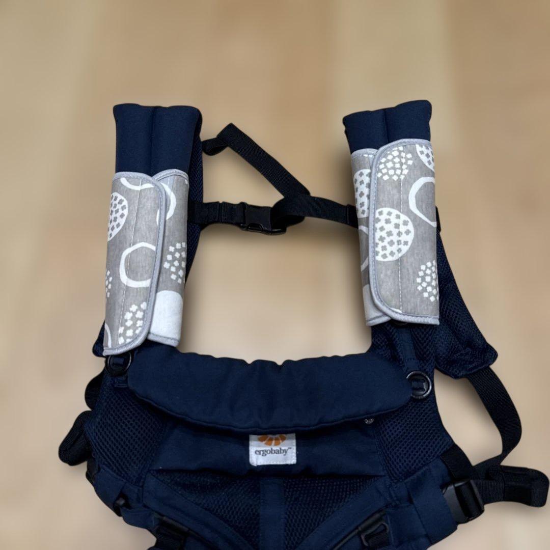 エルゴ抱っこ紐オムニ360クールエア2個セット防寒付　ネイビー グレー