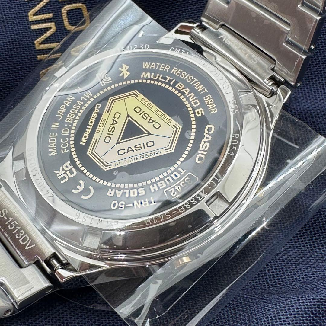 カシオトロン カシオ腕時計50周年記念モデル ブルー TRN-50SS-2AJR