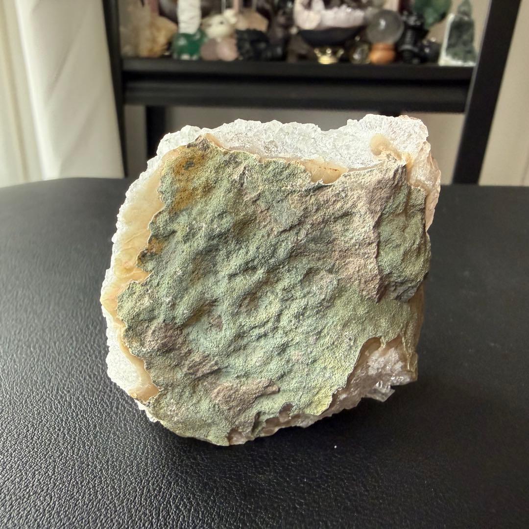 【KAORI】天然石シュガーアメジストの原石　置物　鉱物NO.021011