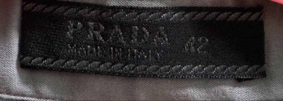 美品　ヴィンテージ　PRADA シャツ　グレーパープル