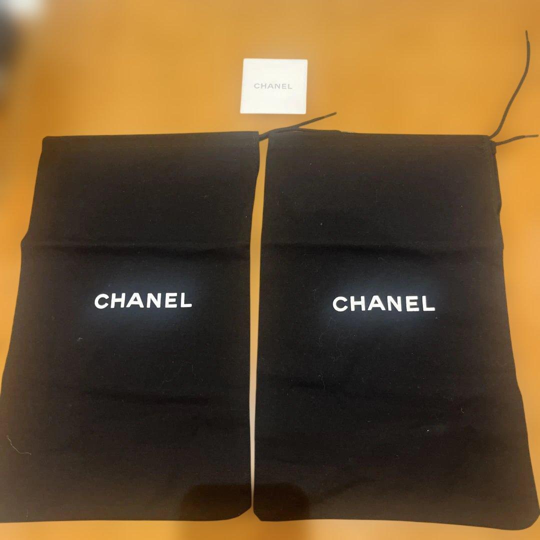 CHANEL レザーリボンミュール レッド　サンダル　39