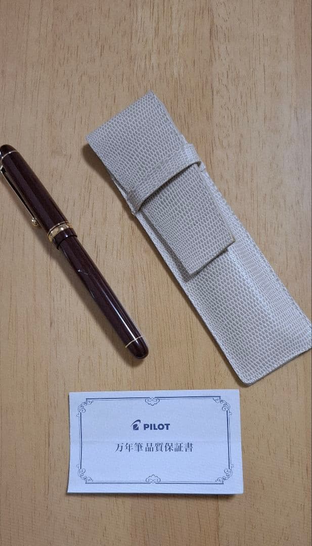 Ｘです。パイロット万年筆 FKK-1000R ペン先14K　ペンケース付
