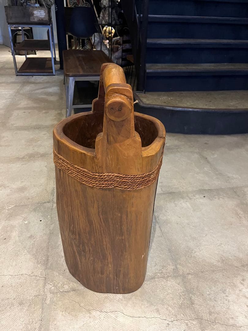 木桶　傘立て　古道具