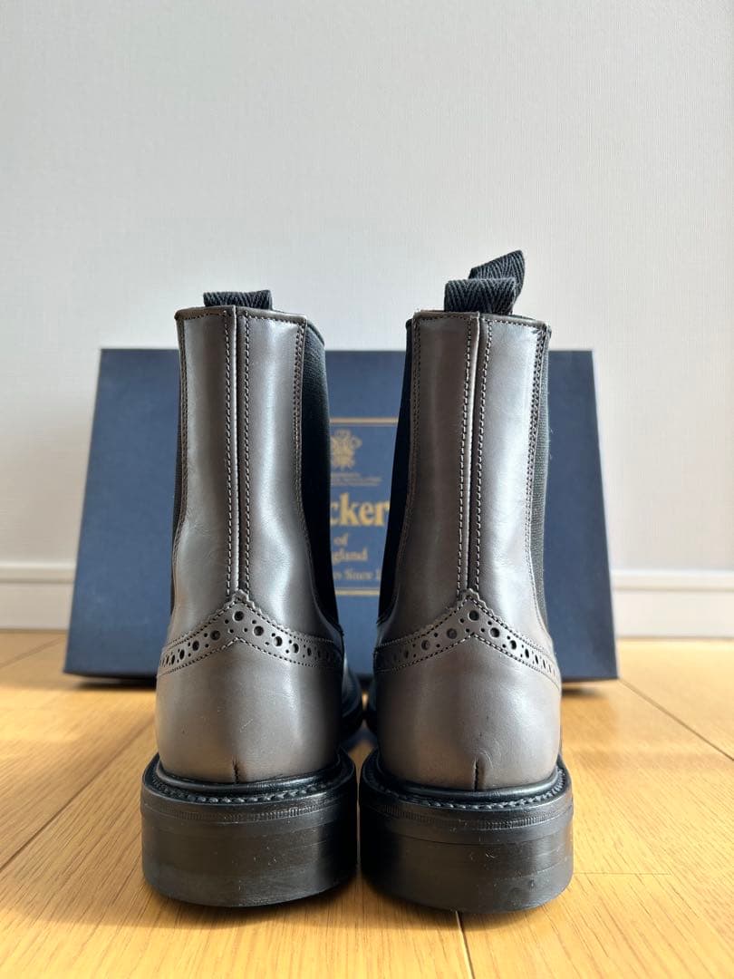 Tricker's サイドゴアブーツ グレー 新品