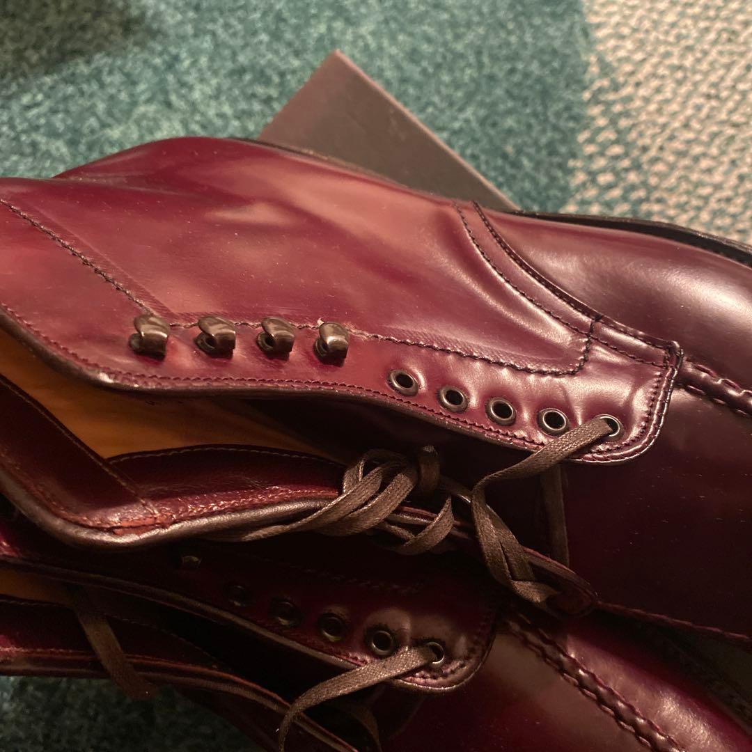 オールデンバーガンディ レザー ミッドカットブーツAlden 4540Hブーツ