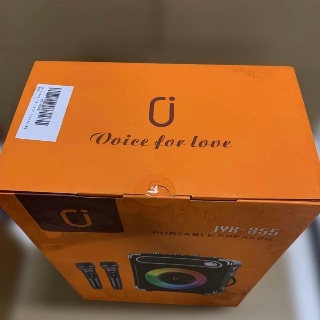 新品　JYX スピーカーセット 拡声器 ワイヤレスマイク２本