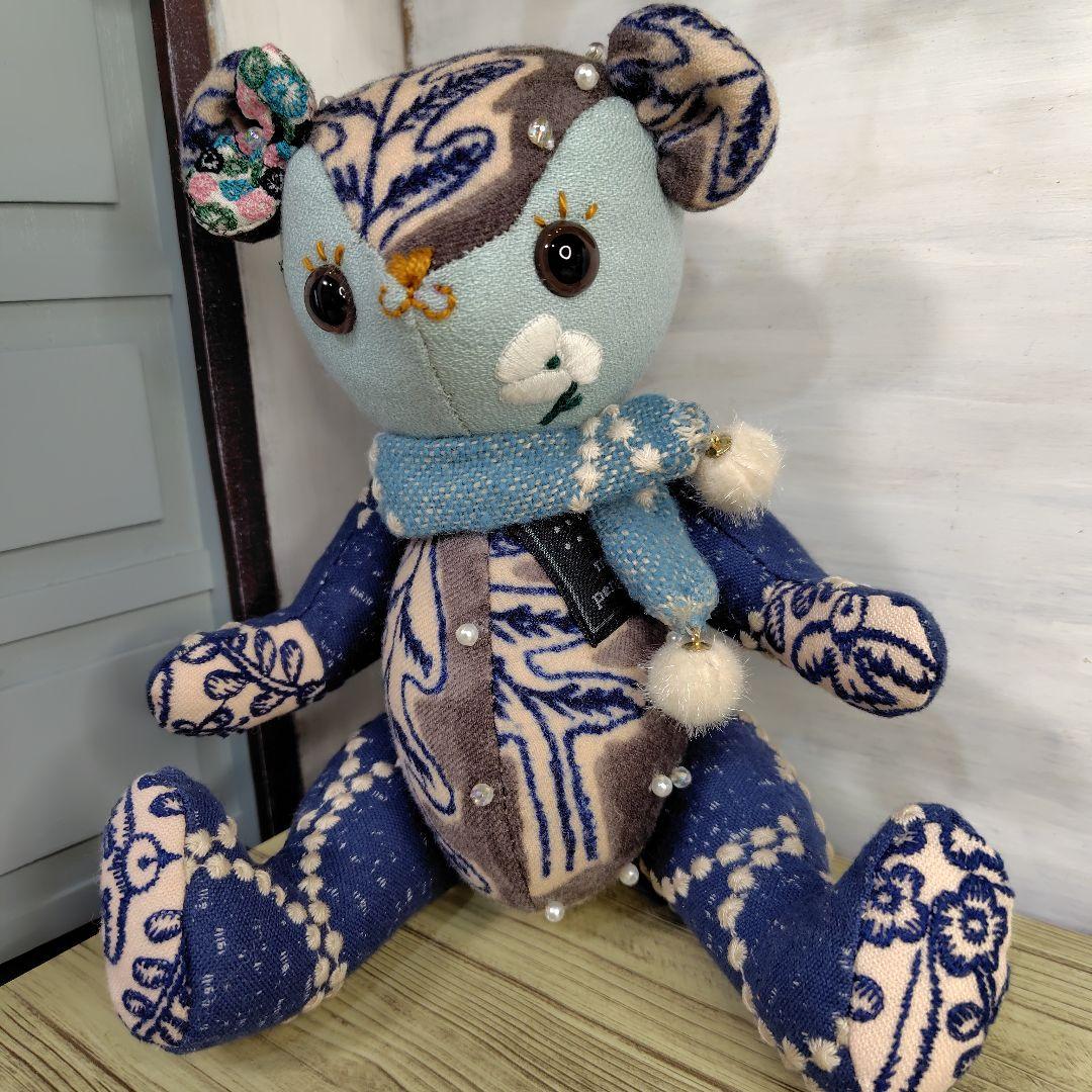 ミナペルホネン＊ハンドメイド＊ぬいぐるみ＊テディベア＊80