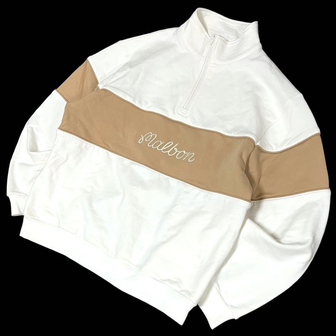 正規美品 MALBON GOLF マルボン ゴルフハーフジップ スウェットXXL