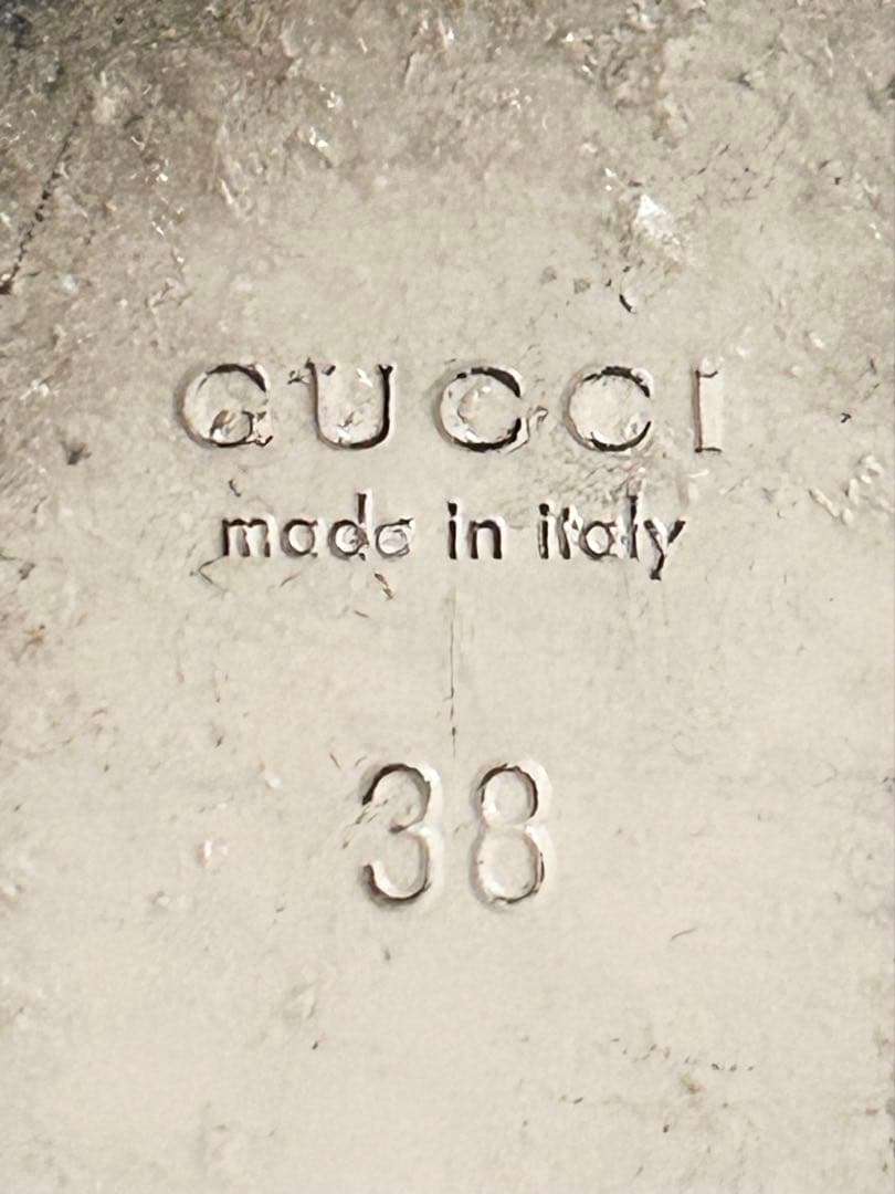 GUCCI グッチ プリンスタウン レザースリッパ スター ビー ITALY