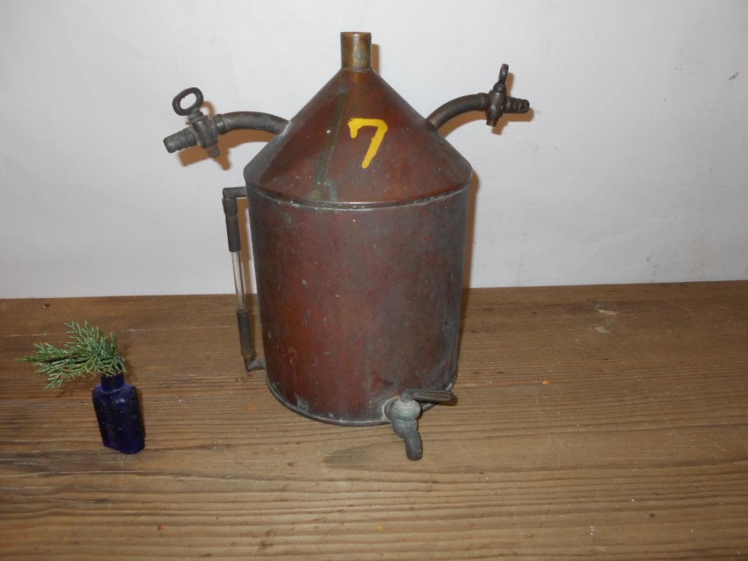 ■蒸留器　珈琲/焙煎/銅製/エスプレッソ/純水/実験/コーヒー/化学