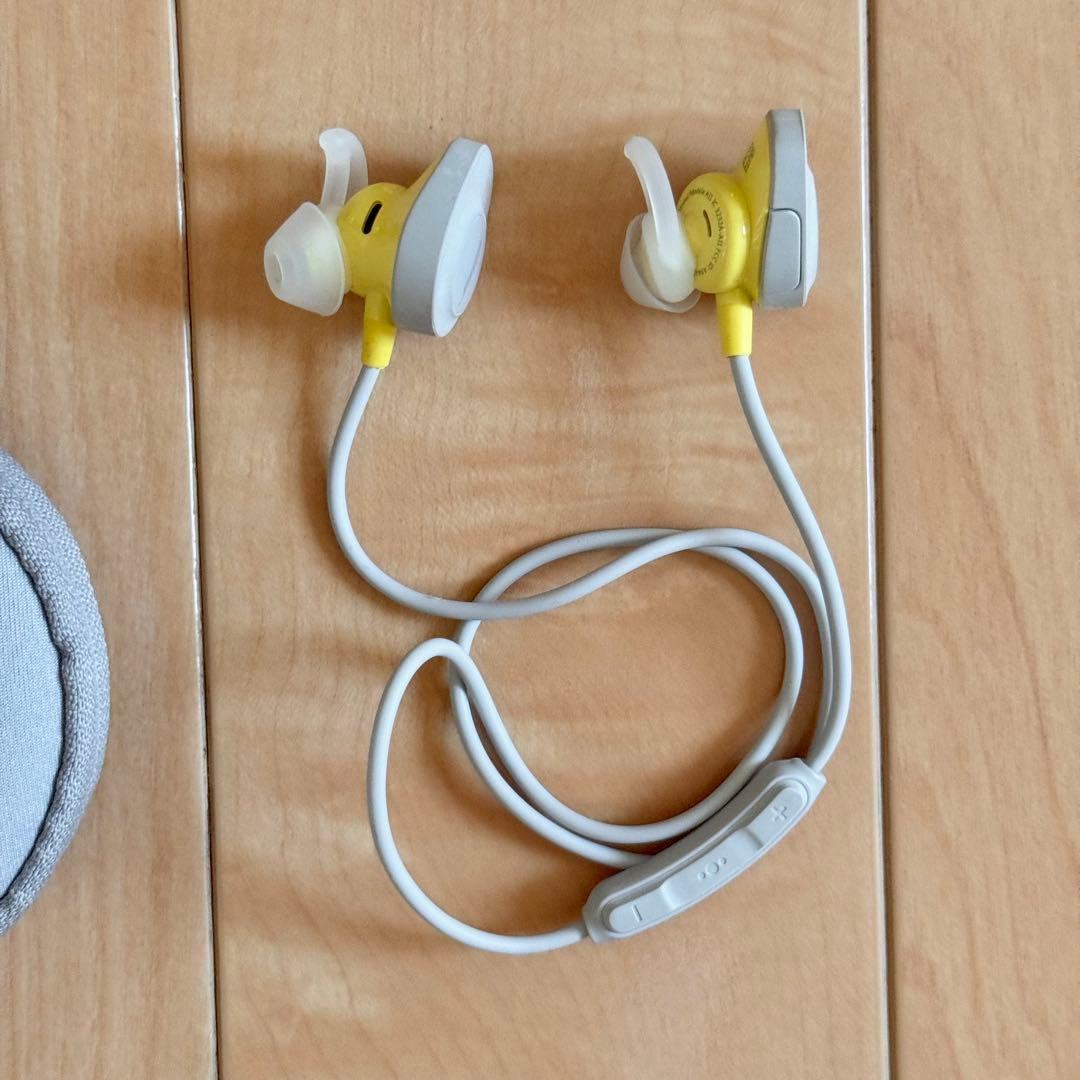 BOSE ワイヤレスイヤホン グレー/イエロー