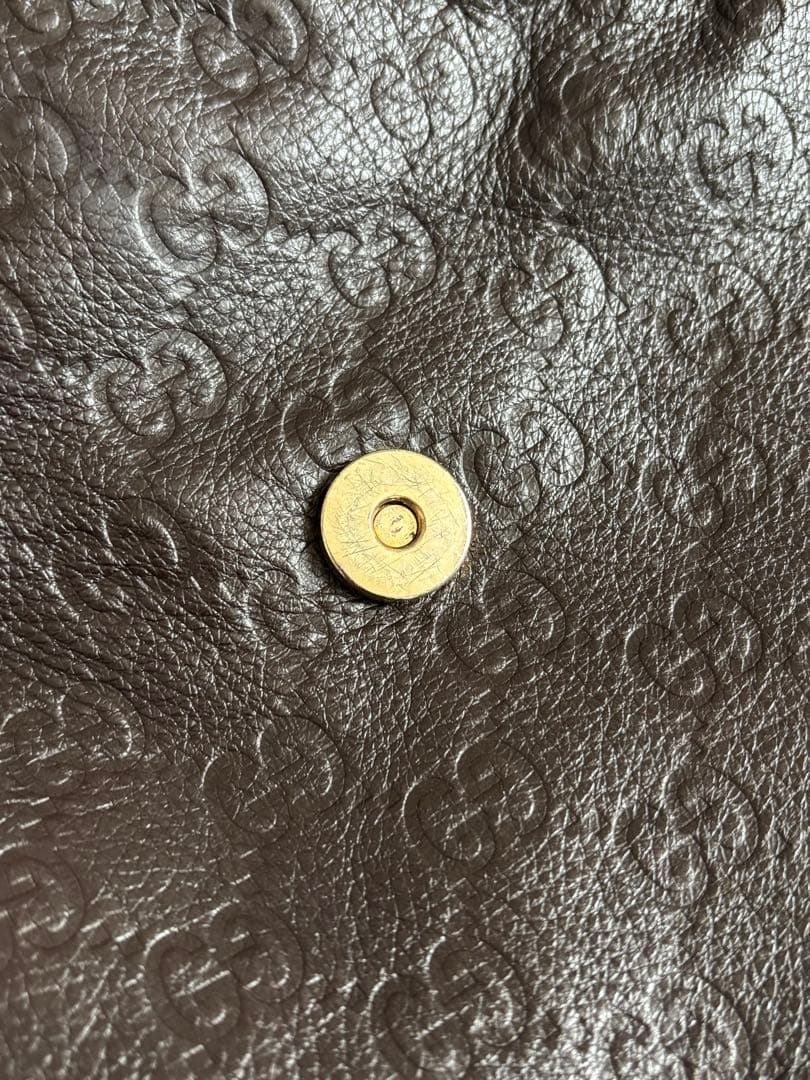 GUCCI/グッチシマ セミショルダーバッグ/美品/国内百貨店購入