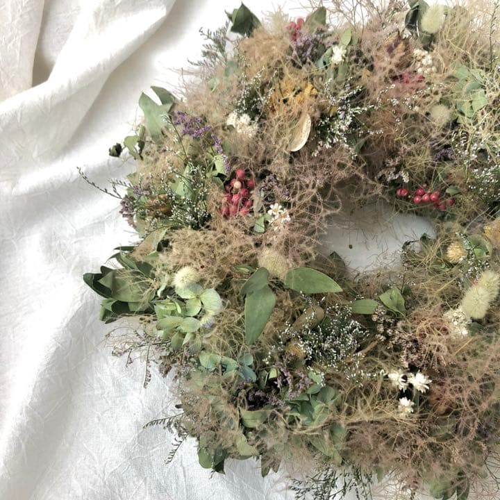 ナチュラルリース　スモークツリー