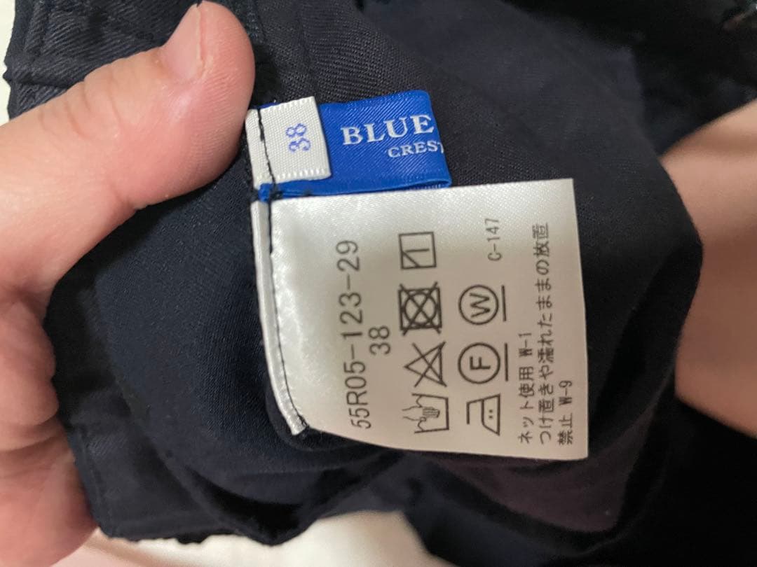 クレストブリッジ　ニット　ブラウス セットアップ　ネイビー　38