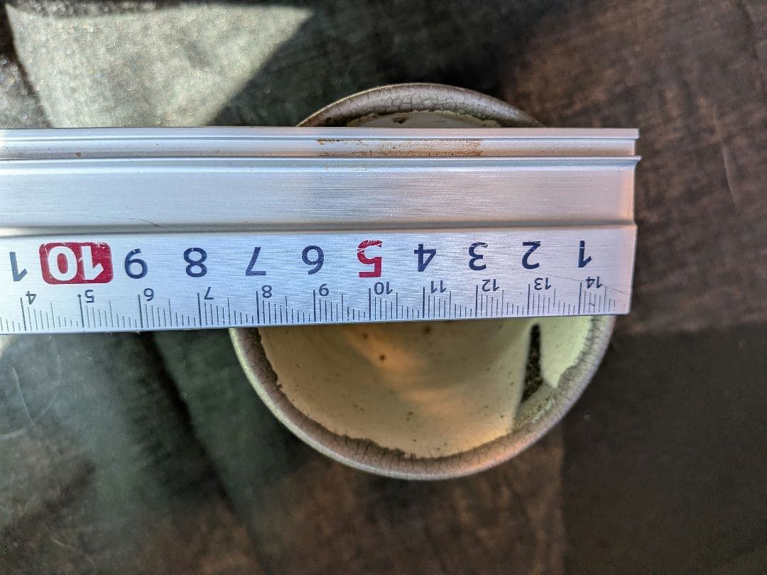 益子有数の窯元円道寺窯三代目成井立歩作赤絵湯呑み。自由奔放で格調高い作品です