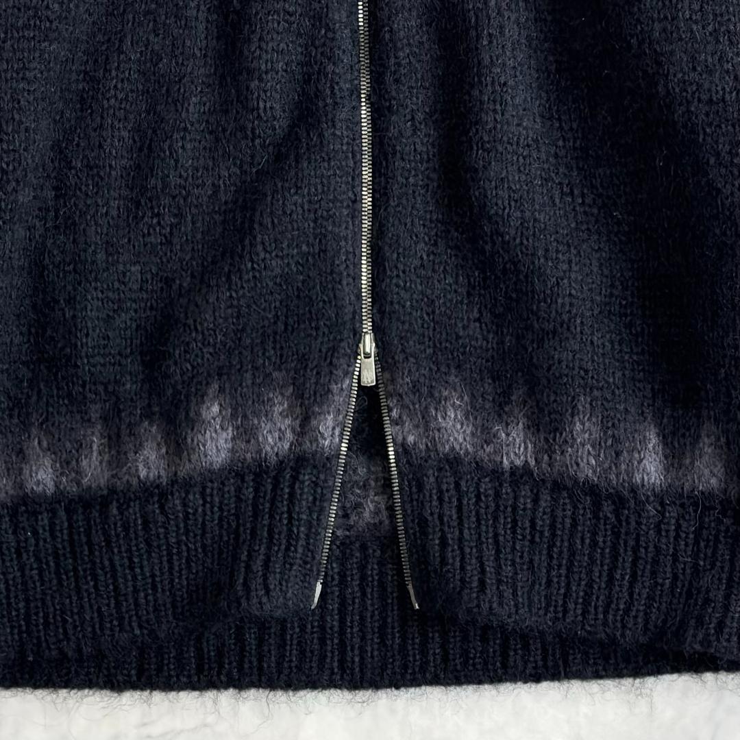 美品 バトナー ドライバーズニット モヘヤ アルパカ 黒系 サイズ3 tx8