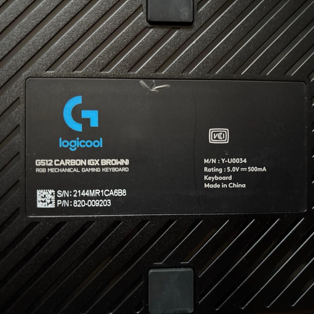 Logicool メカニカルキーボード G512 タクタイルUSB接続 ブラック